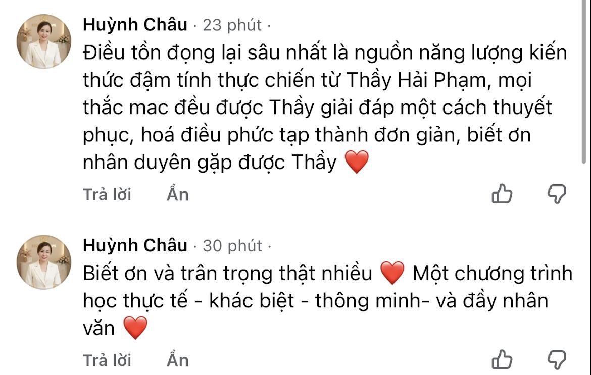 Phan hoi hoc vien - Huynh Chau